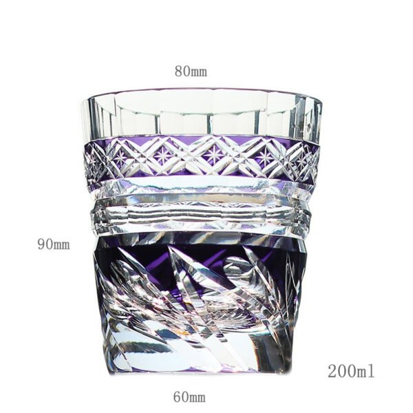 Edo Kiriko Handcrafted Zephyr Valley Whisky Glass