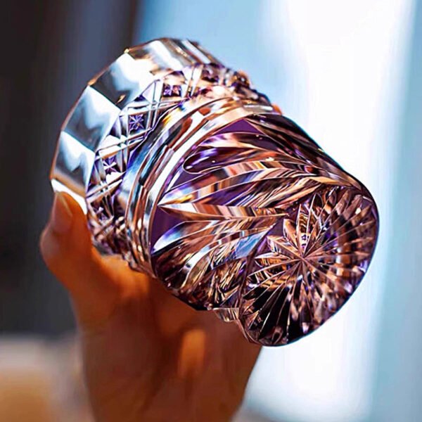 Edo Kiriko Handcrafted Zephyr Valley Whisky Glass