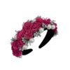 Baroque Pearl Rose Headband Luxury Fabric Flower Hair Band Wedding Party Accessory