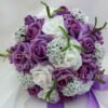 Artificial Rose Wedding Bouquet 24 Heads Romantic Bridal Hand Holding Flowers 26cm