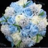 Artificial Rose Wedding Bouquet 24 Heads Romantic Bridal Hand Holding Flowers 26cm