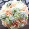 Artificial Rose Wedding Bouquet 24 Heads Romantic Bridal Hand Holding Flowers 26cm