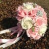 Artificial Rose Wedding Bouquet 24 Heads Romantic Bridal Hand Holding Flowers 26cm