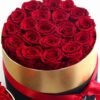 Luxury Preserved Rose Gift Box Forever Real Flowers Valentine Anniversary Hat Box