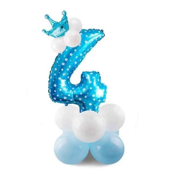 17pcs Birthday Number Balloon Set 32 Inch Foil Helium Decor Boy Girl