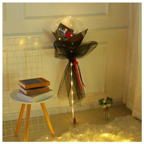 LED Rose Balloon Bouquet Luminous Bobo Ball Valentine Birthday Gift DIY Kit