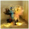 LED Rose Balloon Bouquet Luminous Bobo Ball Valentine Birthday Gift DIY Kit