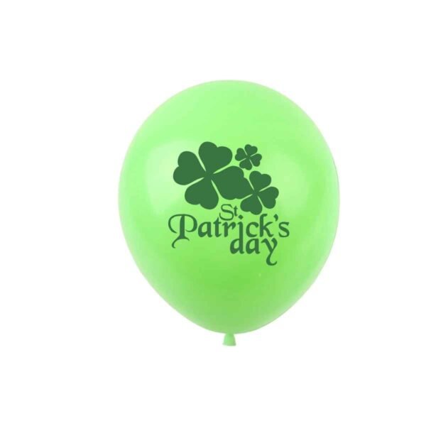 St Patricks Day Balloon Set 5pcs Green Shamrock Irish Party Decoration 12 Inch Latex