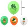 St Patricks Day Balloon Set 5pcs Green Shamrock Irish Party Decoration 12 Inch Latex