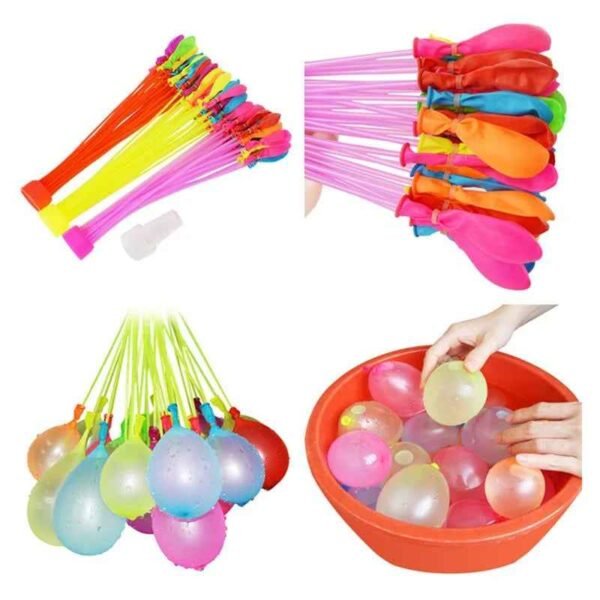 Rapid Fill Water Balloons 111pcs Set Self Sealing Summer Outdoor Party Toy