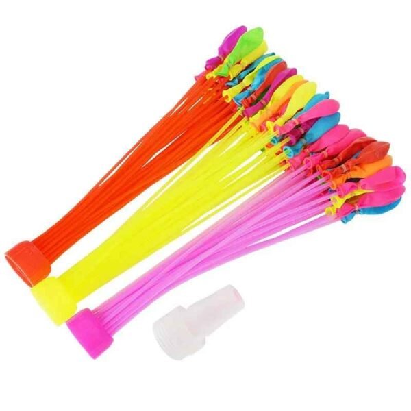 Rapid Fill Water Balloons 111pcs Set Self Sealing Summer Outdoor Party Toy