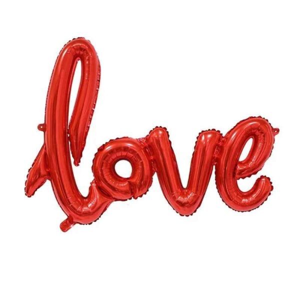 Love Script Foil Balloon Girl Birthday Valentine Wedding Party Decoration