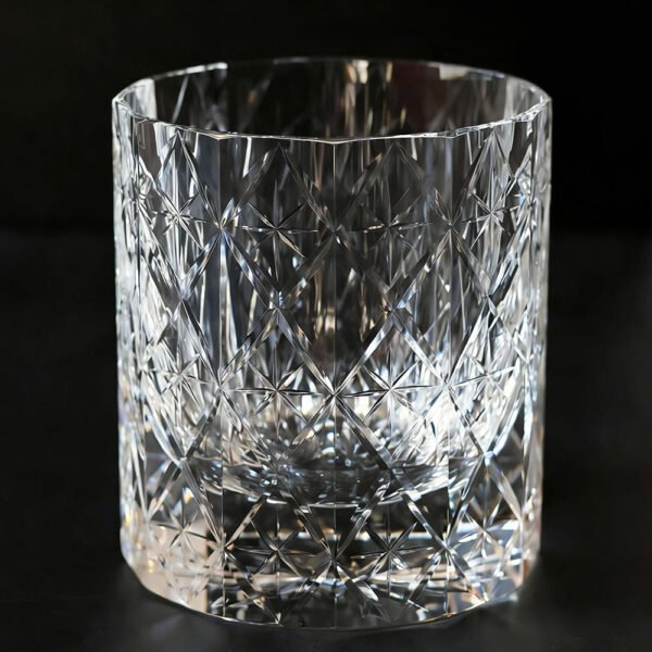 Edo Kiriko Handcrafted Stellar Prism Crystal Whisky Glass