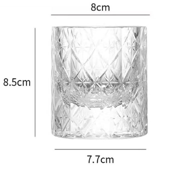 Edo Kiriko Handcrafted Stellar Prism Crystal Whisky Glass