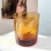 Edo Kiriko Handcrafted Pine & Crane Crystal Whisky Glass