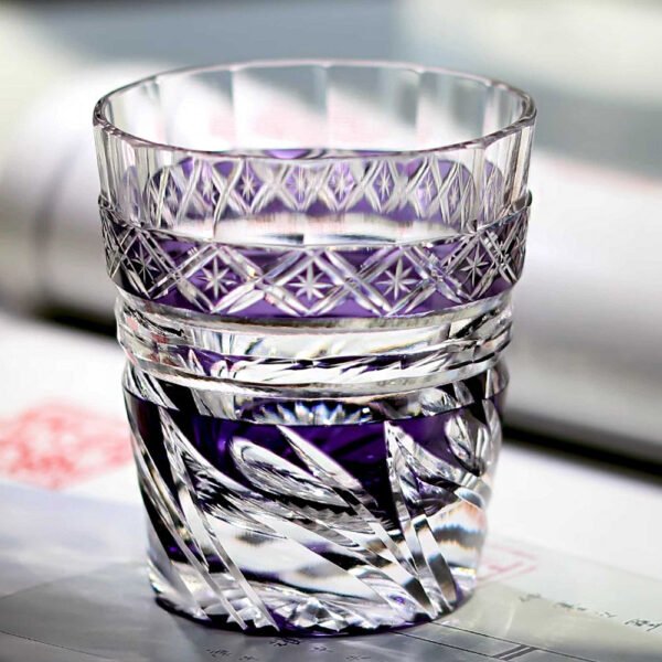 Edo Kiriko Handcrafted Zephyr Valley Whisky Glass