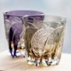 Edo Kiriko Handcrafted Moonbow Whiskey Glass