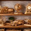 3D Wooden Vintage Car Puzzle – DIY Assembly Model Kit