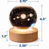 3D Crystal Ball Solar System Globe – LED Astronomy Planet Decoration