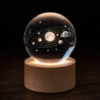 3D Crystal Ball Solar System Globe – LED Astronomy Planet Decoration