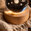 3D Crystal Ball Solar System Globe – LED Astronomy Planet Decoration