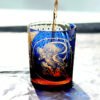 Edo Kiriko Handcrafted Raijin Whisky Glass