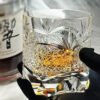 Edo Kiriko Handcrafted Takeha & Chrysanthemum Whisky Glass