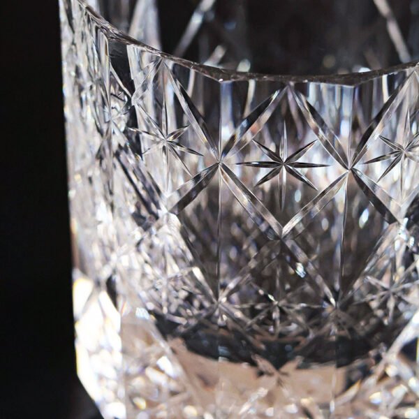 Edo Kiriko Handcrafted Stellar Prism Crystal Whisky Glass