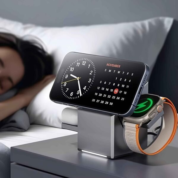 3-in-1 30W Fast Wireless Charging Station, Suitable for iPhone Watch, Air Pods & 16, 15 Series