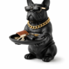 Bulldog Dog Figurine Key Storage Box – Resin Home Decor Statue