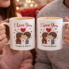 Love Message Ceramic Coffee Mug – Romantic Couple Gift Cup