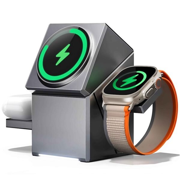 3-in-1 30W Fast Wireless Charging Station, Suitable for iPhone Watch, Air Pods & 16, 15 Series
