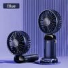 USB Rechargeable Mini Fan – 6 Speed with Smart LED Display