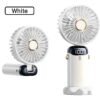 USB Rechargeable Mini Fan – 6 Speed with Smart LED Display