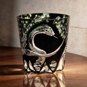 Edo Kiriko Handcrafted Year of the Snake Limited Edition Whisky Glass