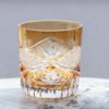 Edo Kiriko Handcrafted Sunset-Toned Crystal Glass