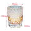Edo Kiriko Handcrafted Sunset-Toned Crystal Glass