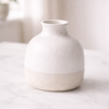 Ceramic Flower Vase Modern White Decorative Home Accent | Cerâmica Capuchos