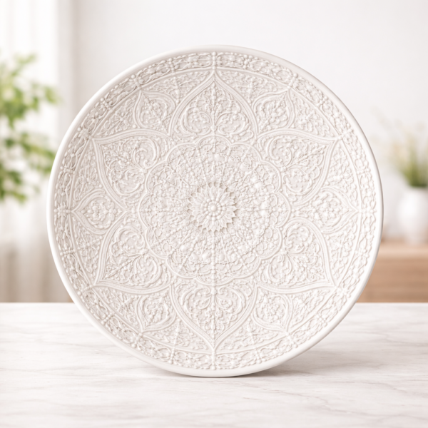 Ceramic Decorative Plate Handcrafted Wall Art Display | Cerâmica Capuchos