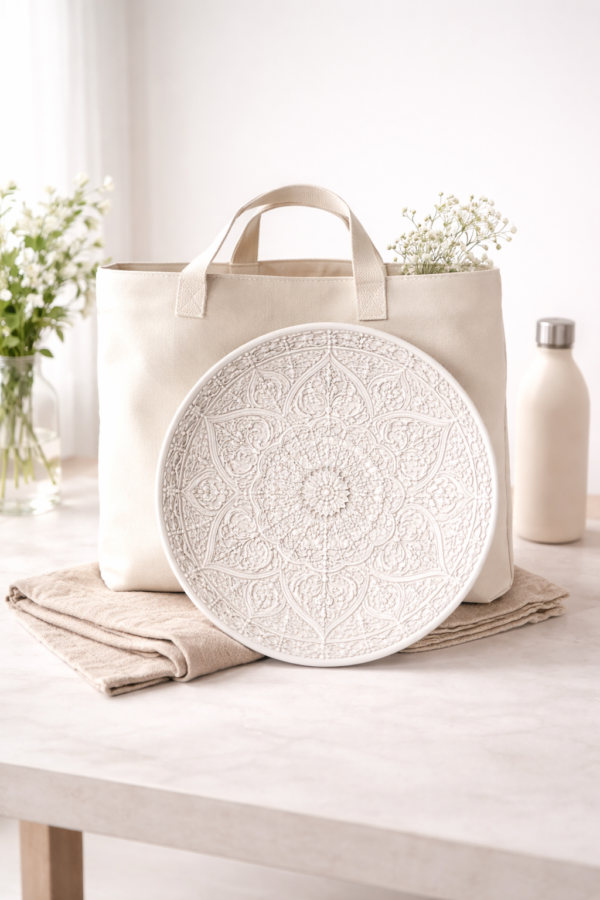 Ceramic Decorative Plate Handcrafted Wall Art Display | Cerâmica Capuchos