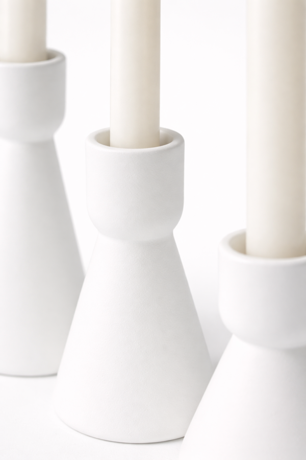 Ceramic Candle Holder Minimalist Table Decor Set | Cerâmica Capuchos