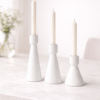 Ceramic Candle Holder Minimalist Table Decor Set | Cerâmica Capuchos