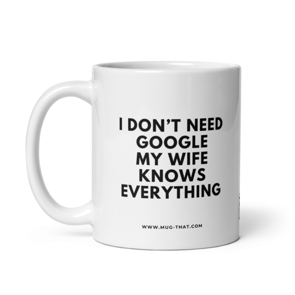 I DON'T NEED GOOGLE MY WIFE KNOWS EVERYTHING