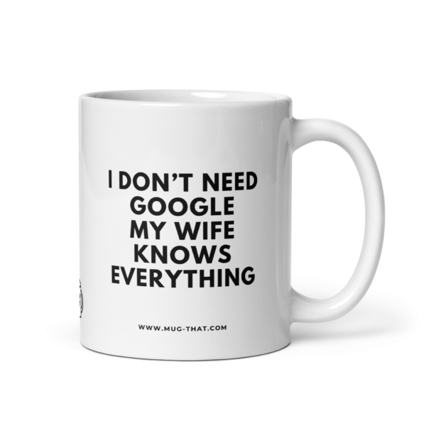 I DON'T NEED GOOGLE MY WIFE KNOWS EVERYTHING